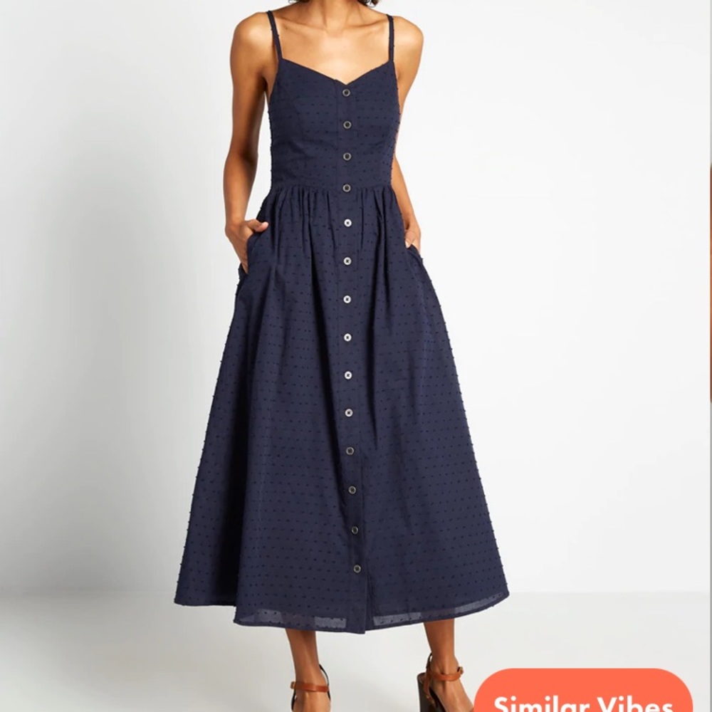 ModCloth Quite Clearly Charismatic Midi Dress
